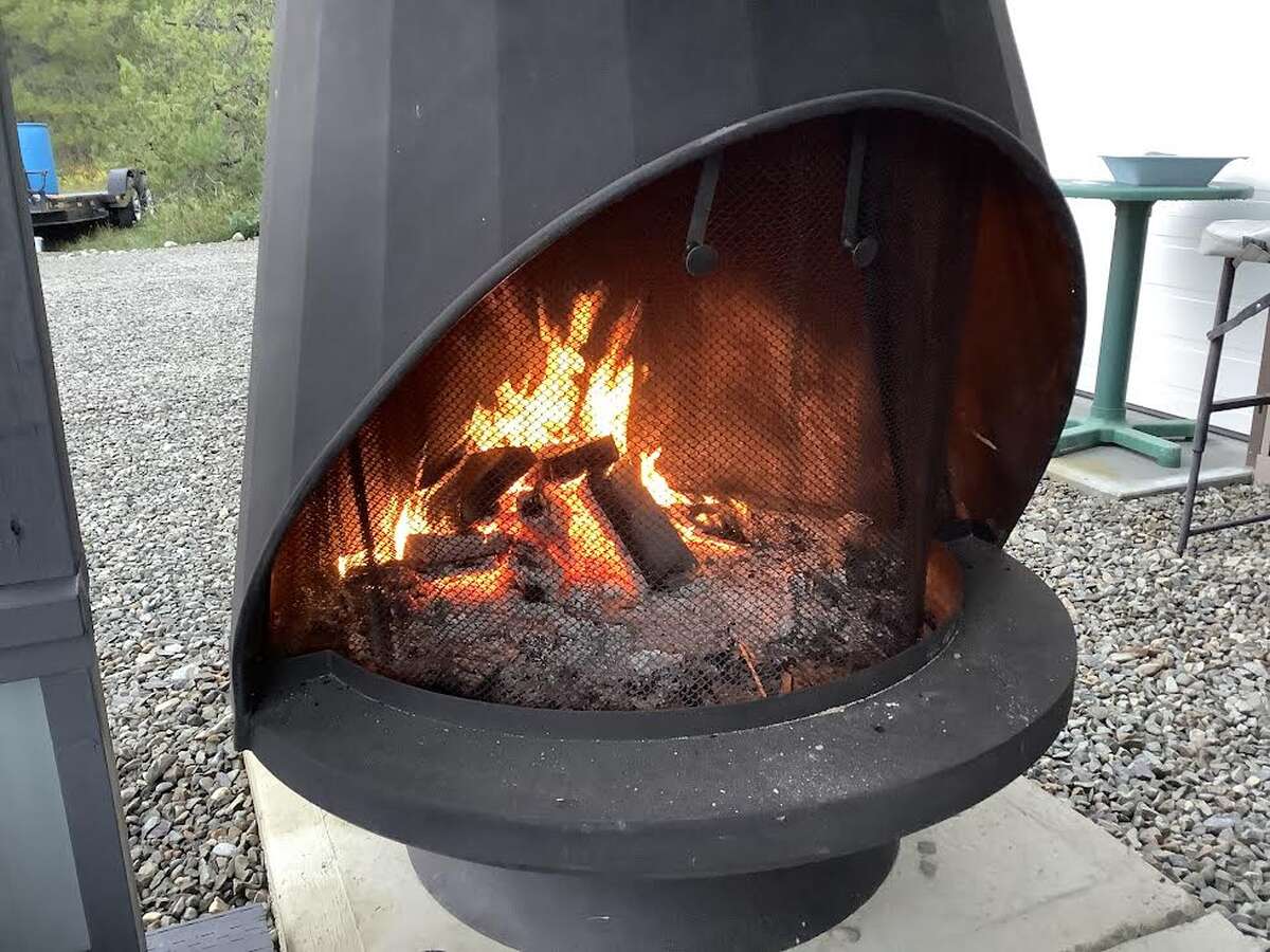 Malm Patio fireplace