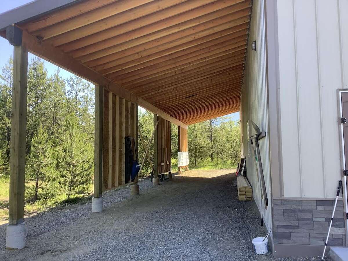 North side...14' wide, 16' high, 70 ' long covered storage