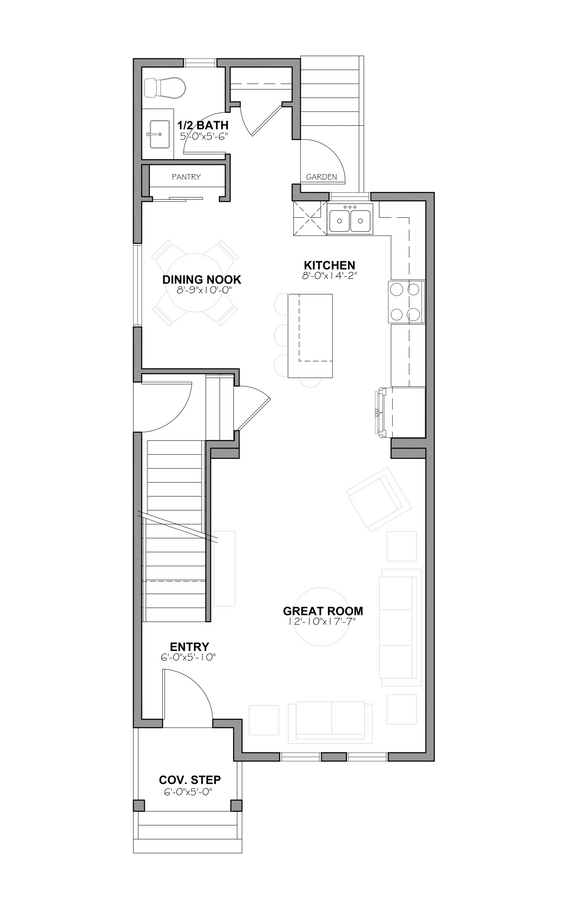 Spacious primary bedroom designed for privacy and comfort.