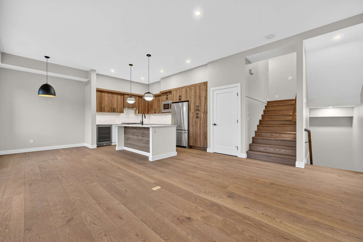 Kitchen + Living + Dining