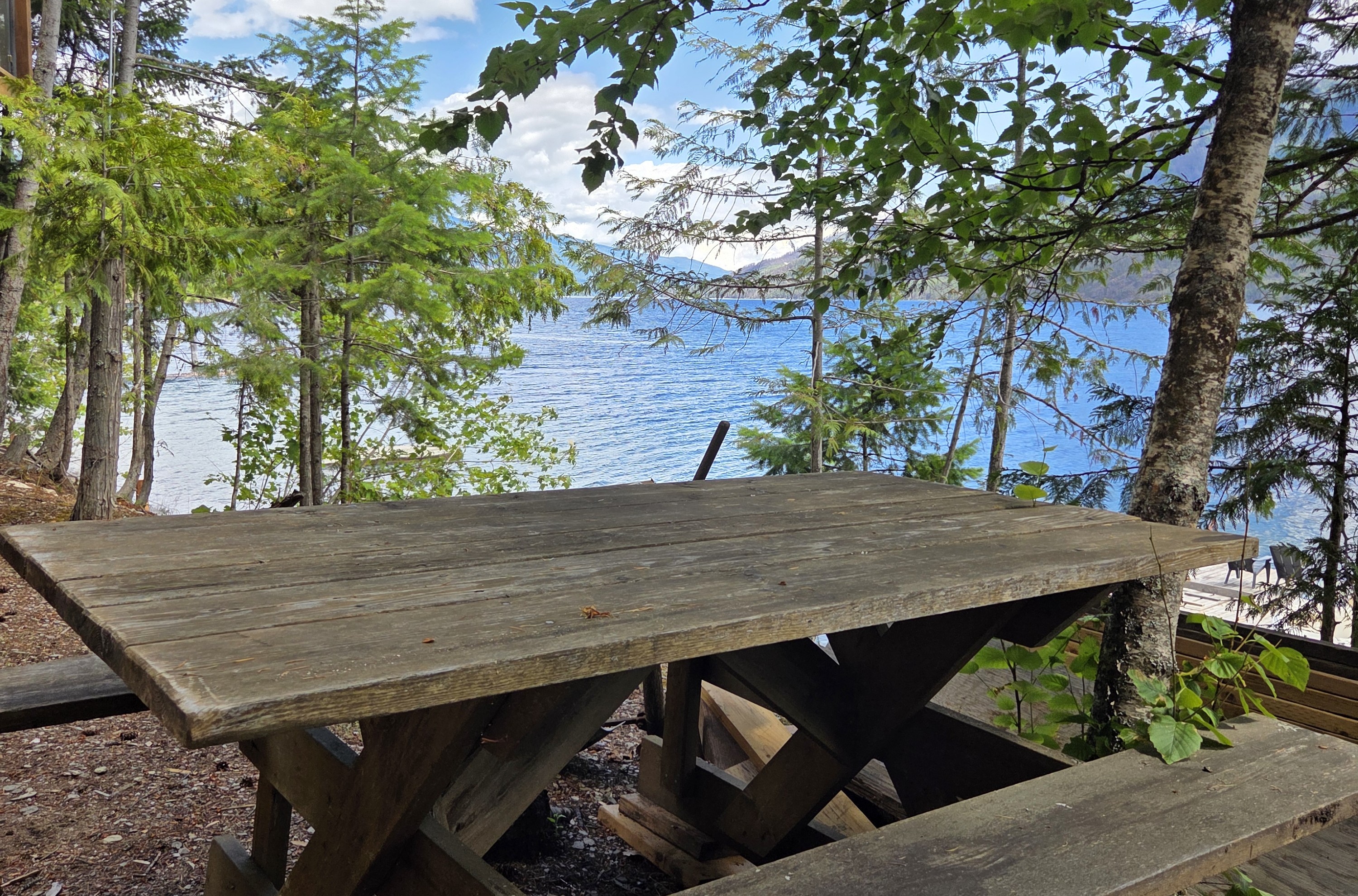Lake front, freehold, boat access cabin