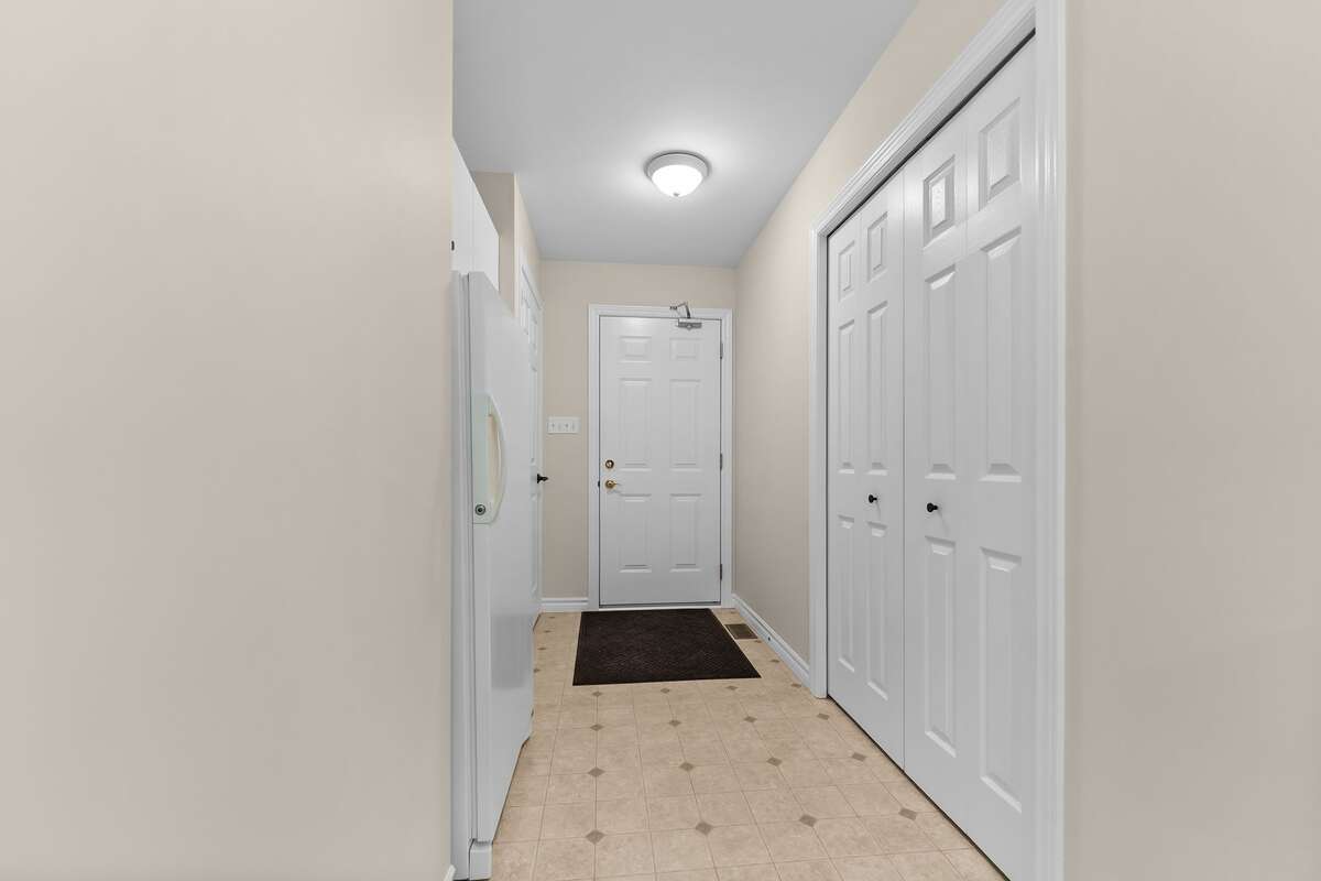 Entrance to garage and basement