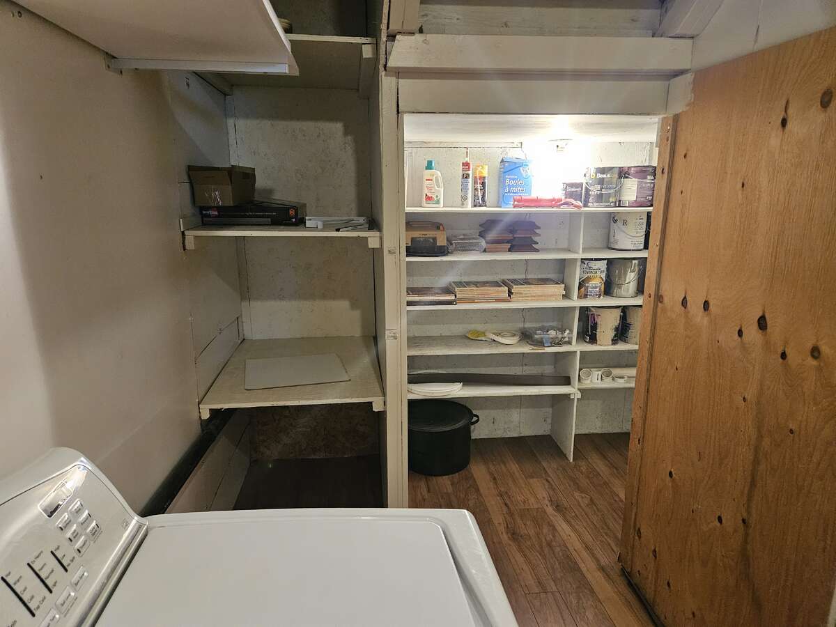 cold storage in basement laundry room