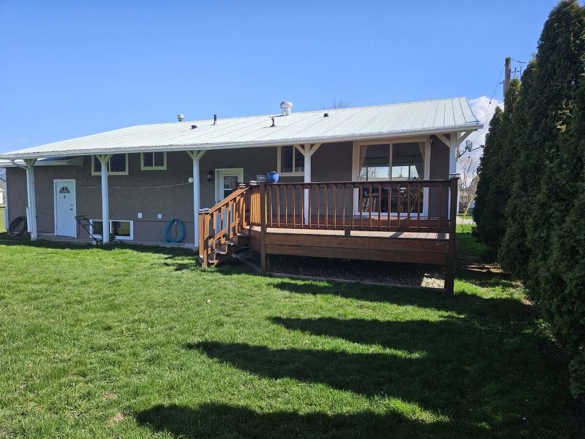back yard deck