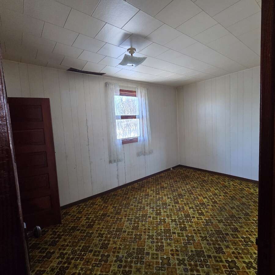 master bedroom off the kitchen