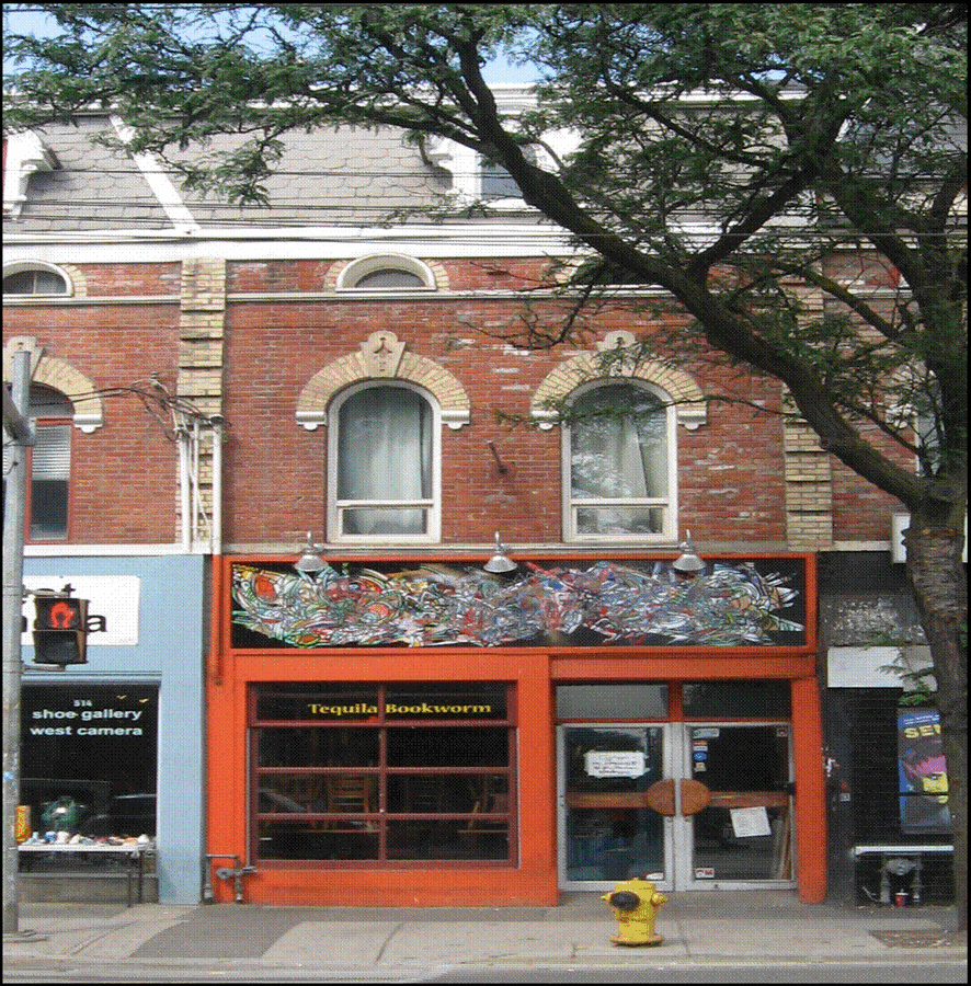 Front view of building in 2019