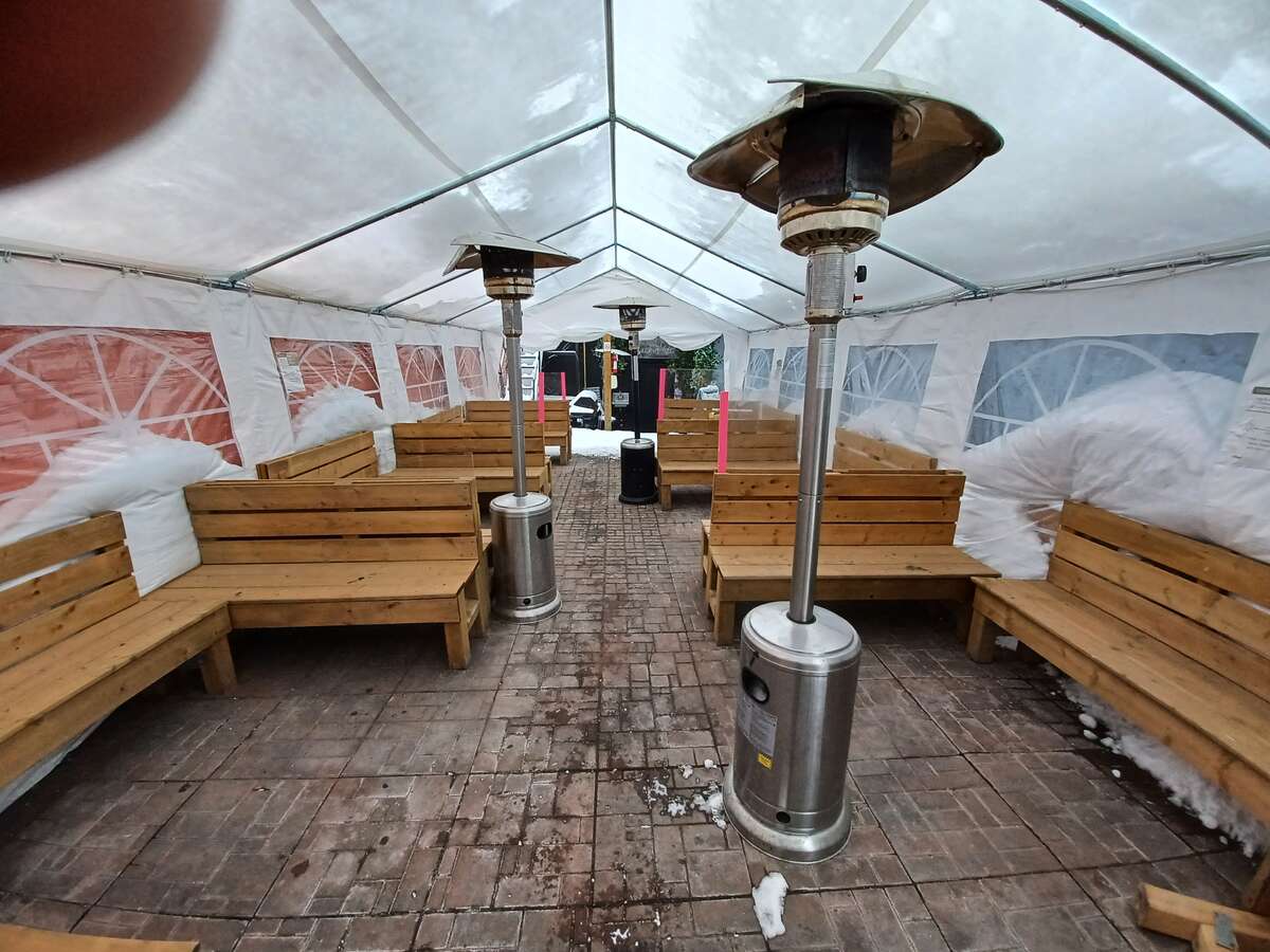 1st floor patio at back of building